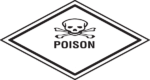graphic symbol with poison written below