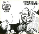 an editorial cartoon previously published in a newspaper