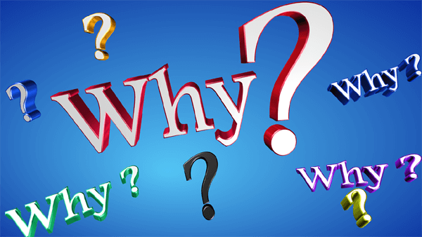 the word WHY? used as a header image