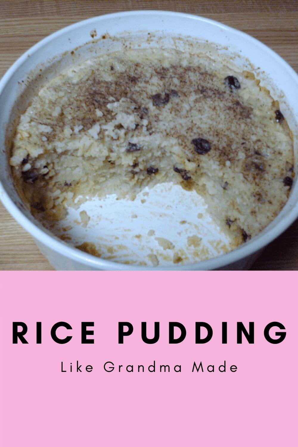 Rice Pudding Like Grandma made