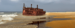 picture of a ship stuck on a sandbar ages ago, used as a header image