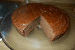 a picture of my protein brownies with a large wedge cut out of of it and before I cut into smaller pieces, used as a header image