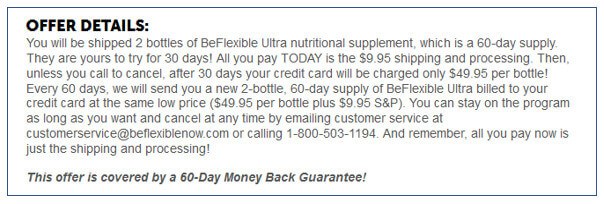 BeFlexible's Offer Details