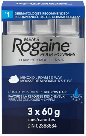 Men's Rogaine Minoxidil 5% foam - pkg. of 3