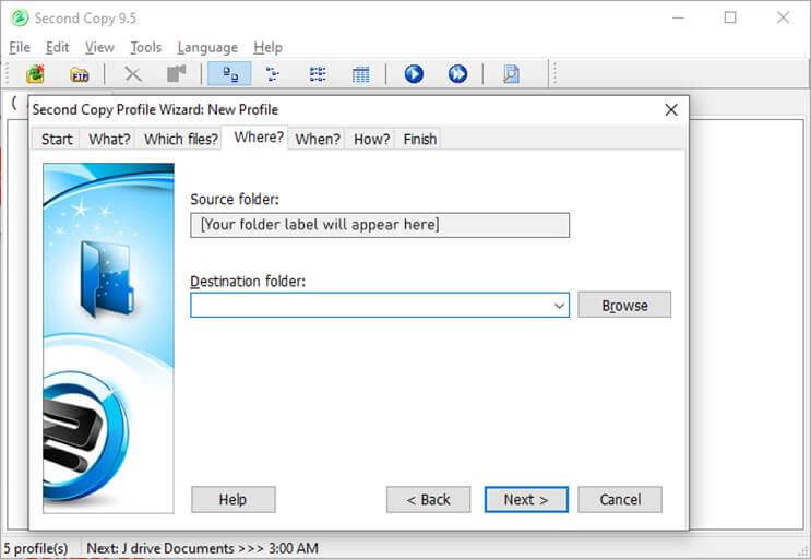 Step 5: Where do You Want Your Copied Files Stored?